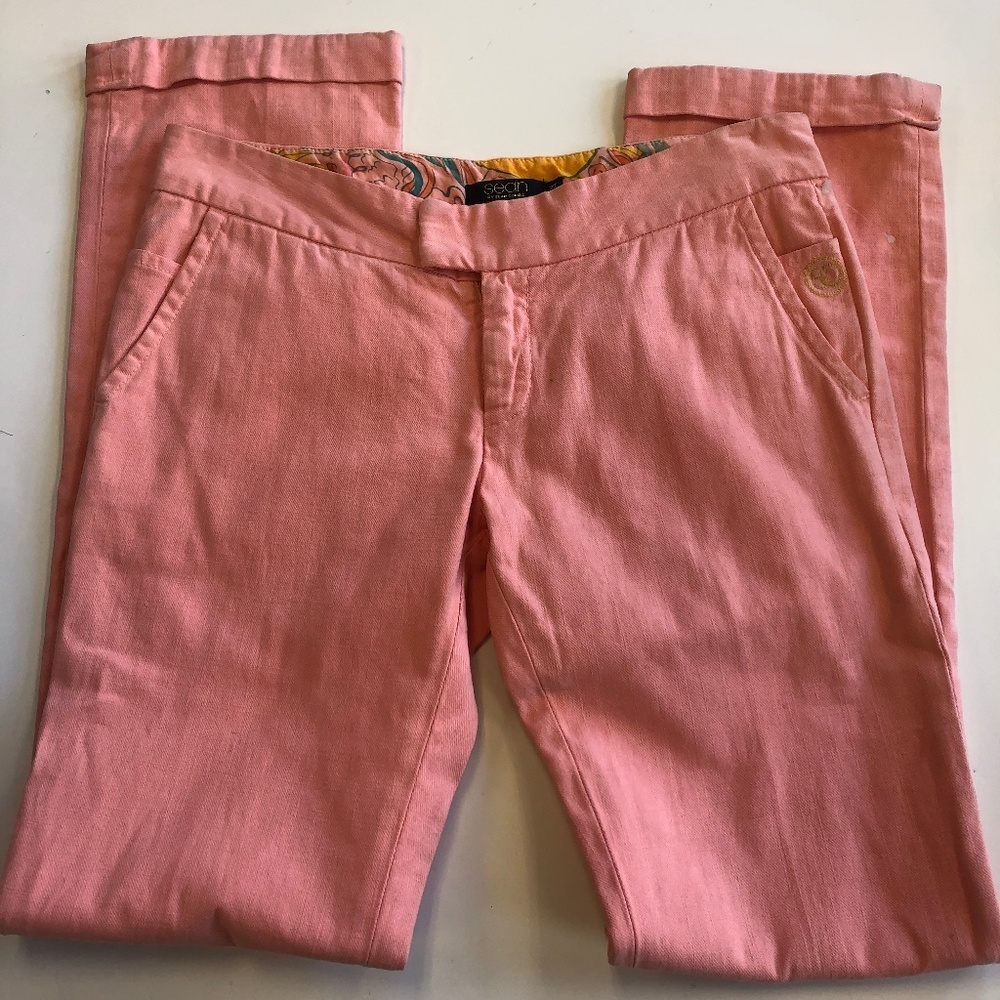 Sean John Coral Straight Leg Jeans NWT Size 27 Y2K Low Rise Cuffed Vintage